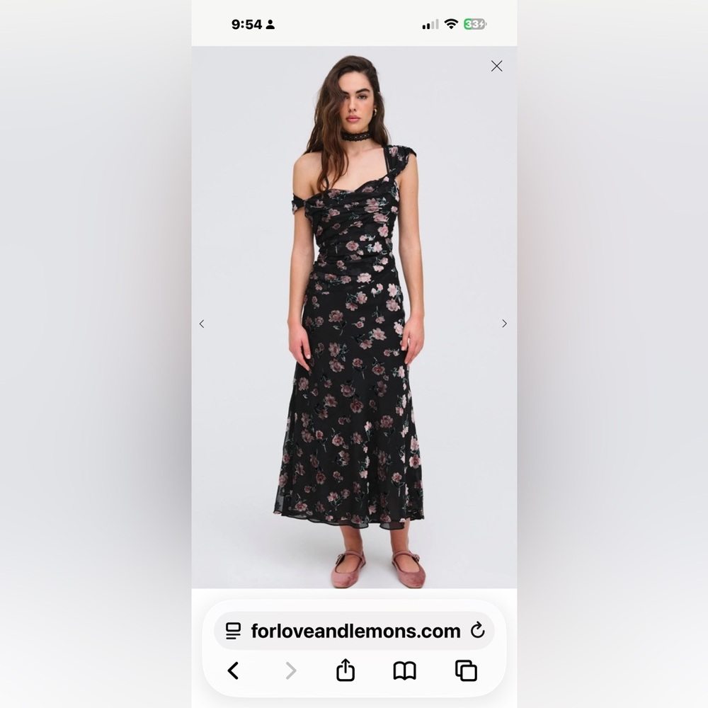 For Love and Lemons Aigrette Maxi Dress